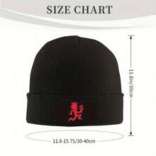 Gorro de punto con logo Hatchetman Icp, gorro térmico de invierno para exteriores - Gris - Ver 5