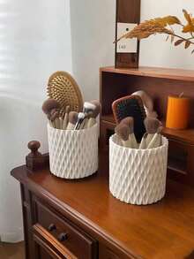 Organizador de maquillaje giratorio de 360°, caja de almacenamiento de lápices labiales, lápices de cejas, productos de cuidado de la piel, organizador de maquillaje giratorio, organizador de maquillaje multifuncional para tocador, soporte para bolígrafos de escritorio y caja de almacenamiento de herramientas de belleza, caja de almacenamiento de maquillaje creativa, regalo para mamá, papá, hombres, amigos, maestros, cumpleaños, boda, escritorio, estantería, accesorios, caja de regalo, regalo divertido, almacenamiento, soporte para brochas de maquillaje, regalo de Navidad, regalo de Halloween