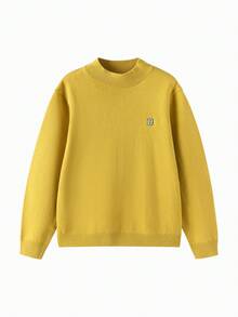 Balabala BalaOne Kids Pullover Sweater 2025, Unisex Knitted Base Layer - Deep Khaki - View 6