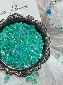 About 50pcs 8*8*5mm AB Colour Heart Shape Acrylic Beads Loose Spacer Beads For Jewelry Makeing DIY Handmade Bracelet Accessories