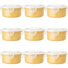 6pcs/3pcs Children's Food Storage Containers, 300ml, PP5, Microwave Friendly, Leak-Proof, Snack Storage Boxes, Multi-Function Meal Prep Containers