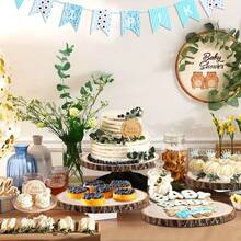 1pc Wood Slices Large Wood Rounds Unfinished Wood Slices For Centerpieces, Wood Centerpieces Tables,Wood Slabs,Round Wood, Natural Wood Slices For Crafts,Decor, Centerpieces, Sign, Christmas Decoration