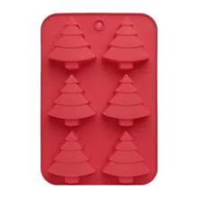 1 buc. matriță din silicon pentru brad de Crăciun - tavă 3D pentru tort pentru copt, matrițe de săpun lucrate manual, biscuiți, tavă pentru ciocolată și cuburi de gheață, esențială DIY