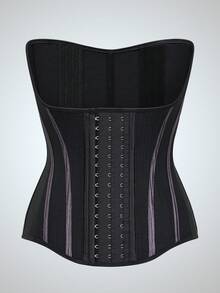 1件装女士健身束腰带，腰臀塑形压缩带，产后瘦身束腰带，简约设计，透气网眼面料 - 彩色 - 查看 14