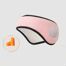 1 para wygodnych nauszników unisex z samoprzylepną maską na oczy, odpowiednich do jazdy na rowerze na świeżym powietrzu, do spania jesienią/zimą