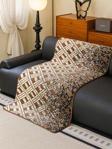 1 Stück Herbst/Winter Plüsch Dicke Warme Sofakissenbezug, Moderner Minimalistischer Rutschfester Sofasitzpolster, Staubdicht und Waschbar Sofabezug, Braun Weich und Farbbeständig, Haustierfreundlicher Schutzbezug, Verstellbar für Ecksofa, Geeignet für Schlafzimmer, Büro, Wohnzimmer Kombinationsmöbel, L-förmige Sofadecke und 1/2/3/4 Sitzer Sofa