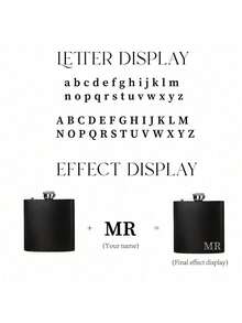 Personalized Matte Black Flask, Groomsman Gift, Best Man Gift, Father's Day Gift, Wedding Party Gift, Boyfriend Gift. Groomsman, Best Man, Usher, Groom Gift, Customized Flask - Multicolor - View 11