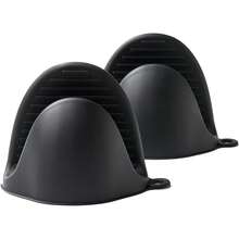 Pinza de silicona para manoplas de cocina para horno microondas, gruesa y con aislamiento térmico.