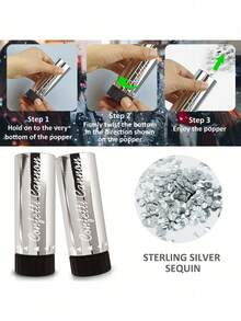 1/3/5pcs Party Handheld Confetti Poppers, Spring Flower Spray Cannon For Birthday Wedding Holiday Party, Party Decoration Supplies - Multicolor - View 3