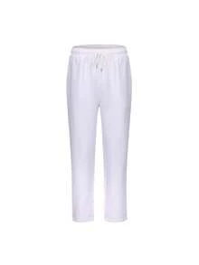 两件套男士达希基新款长裤套装，非洲传统服饰，长袖男士奢华卡夫坦长袍，优雅男士阿拉伯白色西装 - 白色 - 查看 11