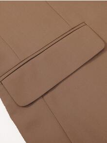 Men's 3 - Piece Suit Set, Formal Slim - Fit Blazer Vest Pants For Wedding/Business - 駝色 - 查看 8