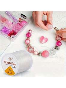 100M Plastic Crystal DIY Beading Stretch Cords Elastic Line Jewelry Making Supply Wire String Jeweleri Thread String