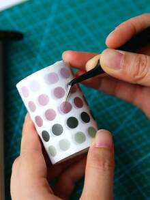 6 pinzas de colores antiestáticas, herramientas de papelería con punta de precisión y punta curva, kit de herramientas DIY para planificadores