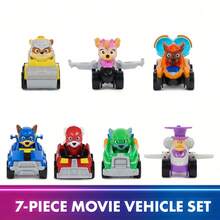 Spin Master ​ Movie 2 Rescue Squad - 7 Pack Racing Cars With Humdinger & Mighty Mouse, Licensed Kids Toy Set For Ages 3+ ( Edges, Holiday Gift Box)​​