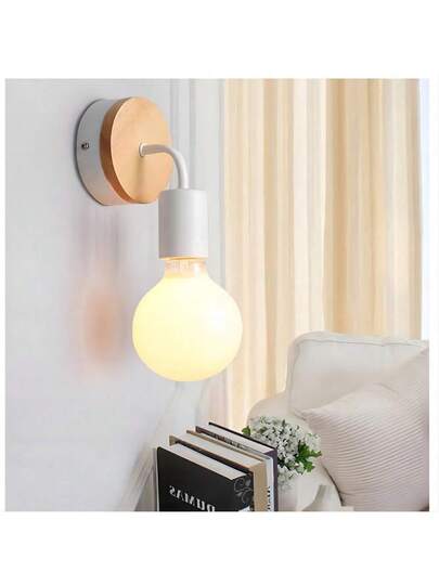 Rustic Metal Wand Lamps, E27 Base, Semi Recessed Installation, 60W, Bulb Not Included, 110V 240V view 4