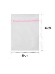 1pc Bag With Black Zipper, Shoe Wash Bag, Shoe Storage Bag, Home Shoe Wash Bag, Shoe Wash Filter Net Bag, Laundry Bag, Washing Machine Filter Bag, Anti-Deformation Laundry Bag, Anti-Entanglement Laundry Bag, Anti-Staining Laundry Bag, Travel Shoe Storage Bag Dress Pants Shoes Jeans Boots Skirt,Spring,Minimalist,Summer Tops.