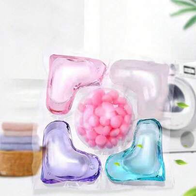 120 Viên giặt 5 trong 1, Nước xả vải hương thơm đậm đặc, Tẩy vết bẩn với hương thơm lâu dài, Hạt giặt tẩy mạnh mẽ, Hương thảo mộc cho gia đình