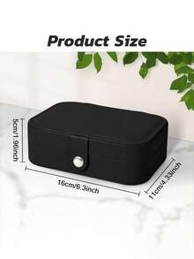1 hộp đựng trang sức du lịch, hộp đựng trang sức tiện lợi, hộp trưng bày trang sức, hộp đựng trang sức bằng da PU, hộp đựng trang sức, phụ kiện lưu trữ khi đi du lịch, hộp đựng mỹ phẩm, thích hợp để đựng nhẫn, hoa tai, vòng cổ, vòng tay, v.v., đồ dùng thiết yếu khi đi du lịch, quà tặng cho phụ nữ, quà tặng ngày lễ. - Hộp nữ trang - Xem 17