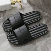 Home Bathroom Anti-Slip Slippers, Couple Casual Soft-Soled EVA Cooling Slippers, Anti-Slip, Anti-Odor And Waterproof Bathroom Bathing Slippers - Black - View 13