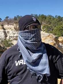 2pcs Jacquard Classic Men's Headscarf + Mustache Headband Set, Lightweight Polyester Ramadan Headscarf, Fashion, Breathable, Versatile Headscarf, Headband, Hair Tie, Waist Decor Accessory For Men - Kerchief - View 12