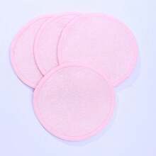 4pcs Reusable Makeup Remover Pads, Soft Makeup Cleansing Pads, Suitable For Facial Cleanser - Washable Bamboo Round Pads, Face Skin Care Pads, Dual-Sided Makeup Remover Cloth, Round Design For Facial And Skin Care Blurry Fluffy Sponge, Removing Heavy Makeup And Face Foundation Pads, Suitable For All Skin Types Facial Cleaning Pads.