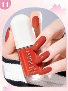 KUDAN 1瓶10毫升水性可撕指甲油，酒红色咖啡棕色，适合冬季，无异味快干指甲油，无需烘烤，持久耐用，适合日常美甲装饰、居家美甲和美甲沙龙美甲用品。 - 彩色 - 查看 37