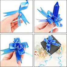 10 bucăți fundă pentru coș cadou, 6 culori (diferență mică de culoare), decorațiuni pentru împachetarea cadourilor de primăvară, fundă împachetată cu aur și panglică, fundă mare pentru împachetarea cadourilor de Paște, nuntă și ziua de naștere