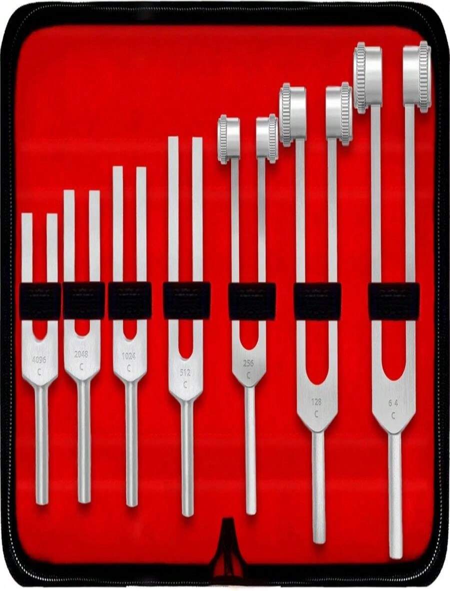 DEXSUR Medical Grade Aluminum Alloy Sensory Tuning Fork Activator For Healing, Therapy Non Magnetic, One Each Of C 128 Tuning Fork - ColorC - 查看 1