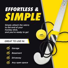 Hockey Trainer, Professional Field Hockey Ball For Solo Hockey Training, Off-Field Speed Training System, Hockey Stick Handling Balls, Portable With Sturdy Bungee Line, 1 Count