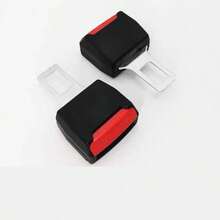 通用汽车安全带锁扣夹，汽车安全带延长扣，汽车内饰配件安全带插接器连接器，通用安全带舌片配件 - 黑色 - 查看 5