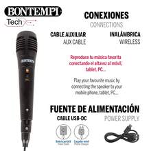 Bontempi Loa Bluetooth cho trẻ em có micro, đèn RGB, pin sạc, chức năng TWS cho âm thanh nổi, đầu vào USB, khe cắm thẻ TF và đài FM, lý tưởng để khuấy động các bữa tiệc, hát karaoke hoặc phát nhạc cho trẻ từ 3 tuổi ✅ Giao hàng 24/48 giờ đến Tây Ban Nha (bán đảo) - Nhiều màu - Xem 3