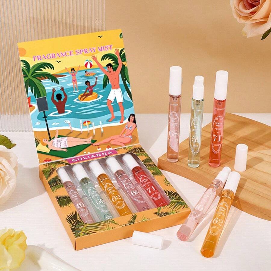 10ml Brazilian Digital Fragrance, Vacation Air Freshener, Car Air Freshener, Convenient To Carry, Allowing You To Enjoy The Charm Of Fragrance At Any Time Of The Year. Summer Home Fragrance, With Up To 5 Series To Choose From, Suitable For Both Men And Women's Home Fragrance - Multicolor - View 1