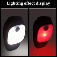 USB Clip-On Light, White Light & Red Warning Light For Outdoor Night Running - Rechargeable, 4 Lighting Modes, Portable & Lightweight - Multicolor - View 9