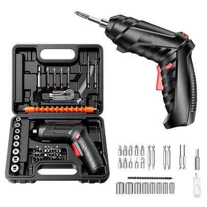 Kit de Taladro Eléctrico Portátil con Accesorios Completos: ¡Reparaciones y Construcciones Fáciles!