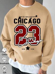 1 pièce Sweat-shirt-shirt homme, sweat-shirt à capuche en coton léger avec motif imprimé rose, style de base polyvalent pour le casual, les trajets, le retour à l'école, couple assorti unisexe - Nude - Voir 1