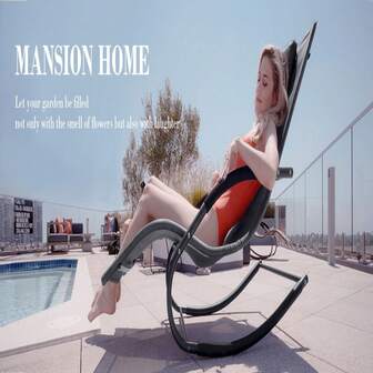 Outdoor Lounge Chair, Chaise Lounge For Patio & Lawn, Pool Lounge Chairs With Removable Pillow, Dark Grey