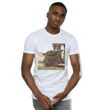 Star Wars Mens The Mandalorian The Child Scene TShirt (White) - White - View 3