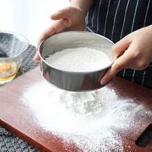 1 cái rây bột lưới mịn, rây nướng thủ công, bình lắc đường bột, thích hợp để nướng bánh ngọt, bánh mì, bánh ngọt, bột mì, bột ca cao, rây đường, bánh nướng nhỏ, dụng cụ nhà bếp dễ vệ sinh - Nhiều màu - Xem 1