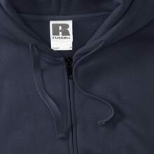 Russell Europe Mens Authentic Full Zip Hooded Sweatshirt / Hoodie (Convoy Grey) - Coffee Brown - View 4