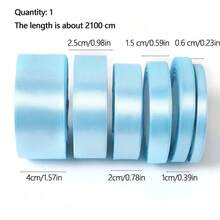 1 Roll Polyester Satin Ribbon, Suitable For Gift Boxes, Candy Boxes, Cake Boxes, Flower Decoration (Machine Dyed, Slight Color Difference)