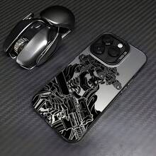 Die beliebte FOG Handyhülle ist für iPhone-Modelle 16, 15, 14, 13, 12, 11 Pro Max, X, XR, XS Max, 8 und 7 Plus, mit einer matten, sturzsicheren Rückseite. - Silber - Übersicht 2