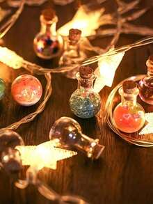 6/10pcs Small Glass Container With Rubber Stopper, Mini DIY Glass Bottle Exquisite Cork Drift Wishes Cute Jar Small Bottle For Wedding Gifts Or Decorating Your Home, Office Or Office, And Can Be Used For DIY Creation, Wishing Bottle, Decoration Of Small Items And Storage Of Tea And Coffee Beans