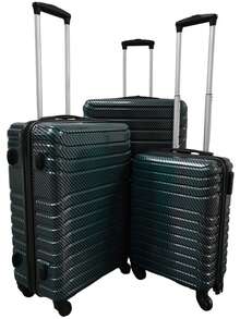 3 Stücke ABS Kofferset mit Spinner-Rädern & TSA-Schlössern