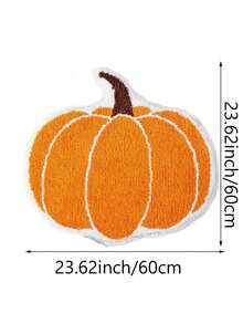 Alfombra de baño con tema de calabaza navideña, antideslizante, lavable a máquina, alfombra de piso suave y lavable, alfombra de piso decorativa navideña, alfombra de piso absorbente para baño, secado rápido y absorción - Adecuada para baño, lavandería, dormitorio, sala de estar, cocina, entrada - Decoración navideña para el hogar, decoración de entrada de alfombra Decoraciones navideñas Decoración navideña Decoraciones navideñas Decoración de habitación del hogar