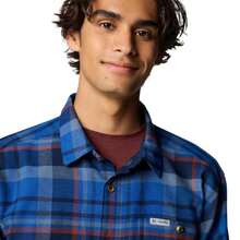 Columbia Pitchstone Heavyweight Flannel II Long Sleeve Shirt - Men's |  | Men Outdoor Hoodies & Sweatshirts - 大學海軍 - 查看 5