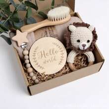 Handwoven Baby Rattle Set, Perfect For Birthdays, Month-To-Month Gifts, Baby Showers, And Newborns. Perfect For Chewable Animal Rattles And Bath Sets. - Fox - View 6