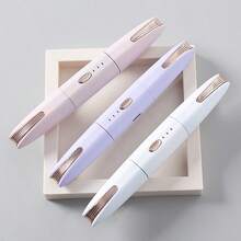 RAF 2-In-One Heated Eyelash Curler And Electric Eyebrow Trimmer - USB Rechargeable 180mAh Lithium Battery, 2 Usage Heads, Quick Eyebrow Shaping / 60-Second Heat Protection, 48-Hour Long-Lasting Eyelash Curling/Washable Blade Heads/Beauty Tool With Gentle Heating, Portable Beauty Solution, Easy To Curl And Trim