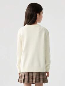 Balabala BalaOne Girls' Sweater 2025, Winter Knit Base Layer For Boys & Girls - Milky White - View 3