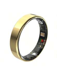 IP68 Waterproof Smart Ring, Minimalist Design, Sports Mode, Pedometer, Rose Gold, Phone Control, Unisex, Gift, Narrow Band - Gold - View 13