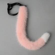 1 件万圣节猫尾巴服装，可爱狐狸毛绒尾巴，适合角色扮演猫女孩，亡灵节、生日派对、节日动漫角色配饰 - 彩色 - 查看 11